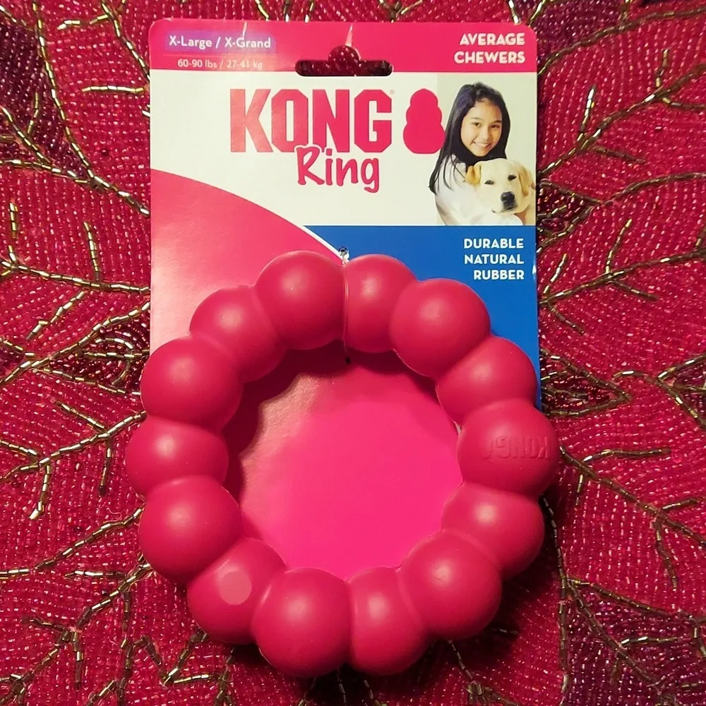 KONG Dog Ring Toy - Durable Natural Rubber XL Made in the USA NWT SO 1 Left!